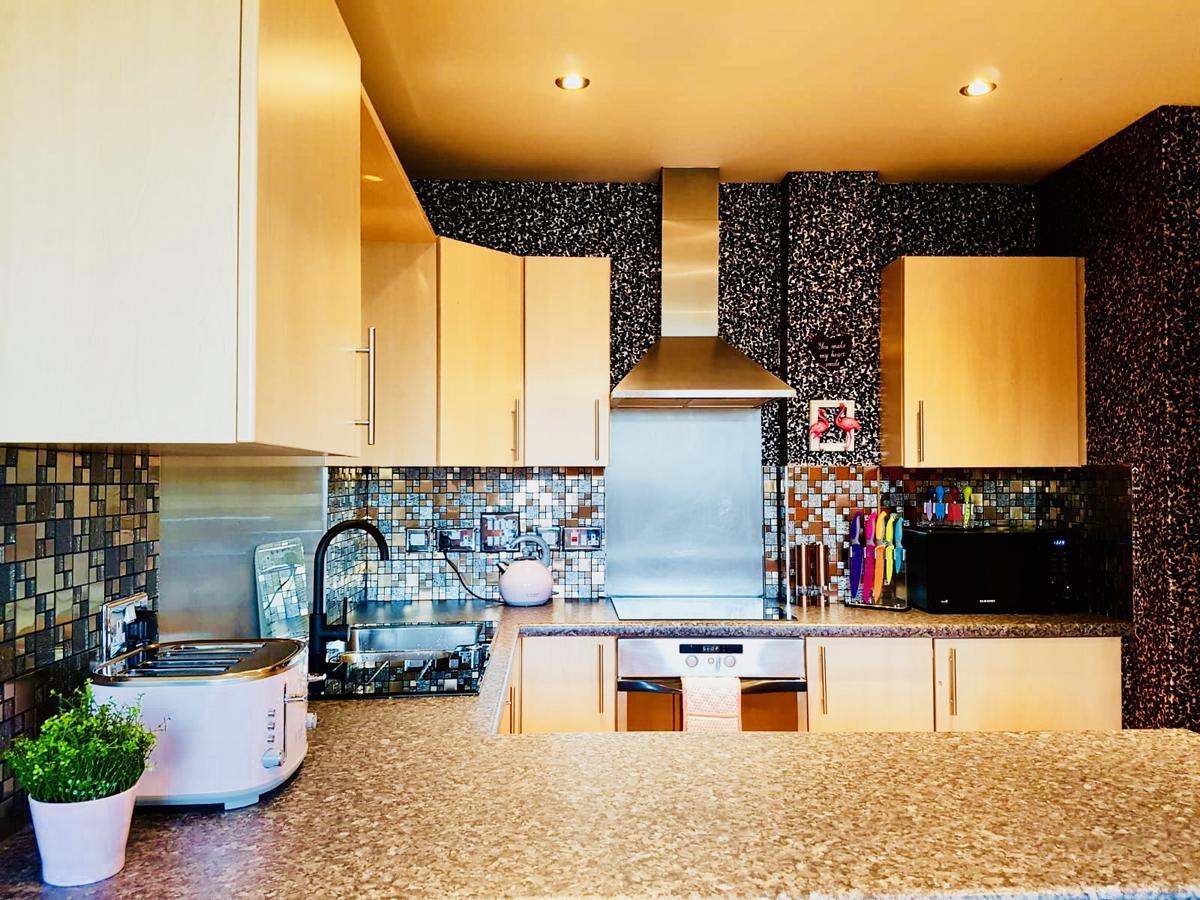 Glasgow Central Station Skyline Apartment With Parking Exterior foto